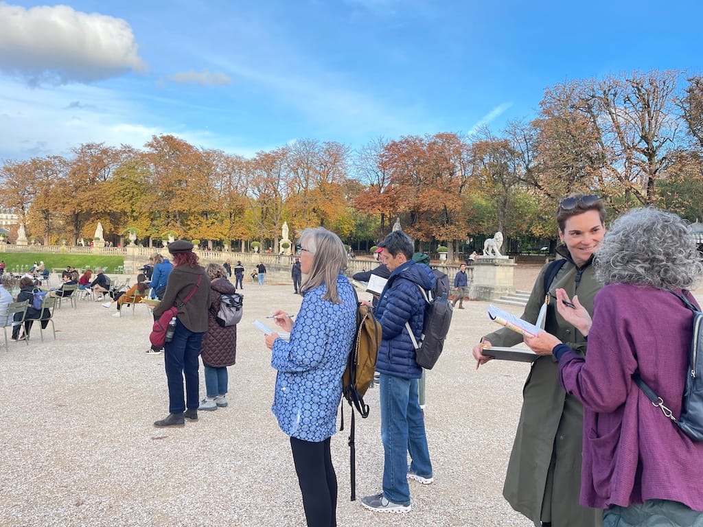 Paris Sketchbook Luxembourg Garden